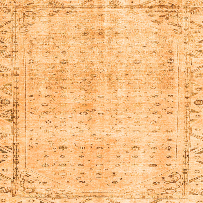 Serging Thickness of Persian Orange Traditional Rug, tr4062org