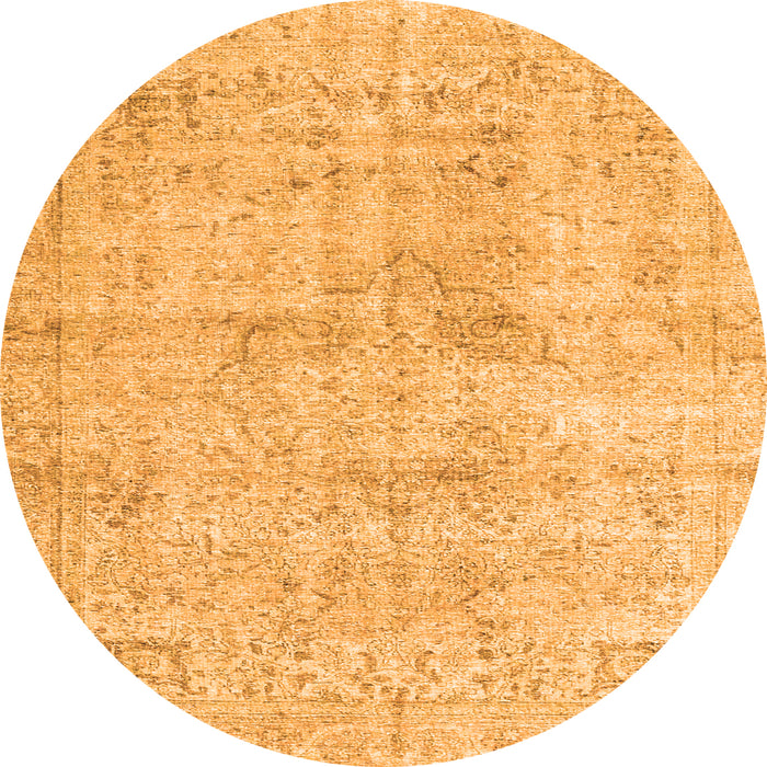 Machine Washable Persian Orange Traditional Area Rugs, wshtr4063org