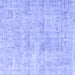 Square Persian Blue Traditional Rug, tr4063blu