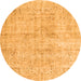 Square Persian Orange Traditional Rug, tr4063org