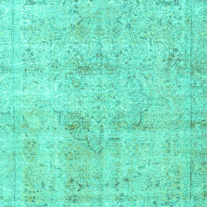 Machine Washable Persian Turquoise Traditional Area Rugs, wshtr4063turq