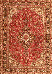 Medallion Orange Traditional Rug, tr4064org