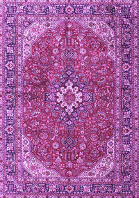 Medallion Purple Traditional Rug, tr4064pur