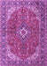 Medallion Purple Traditional Rug, tr4064pur