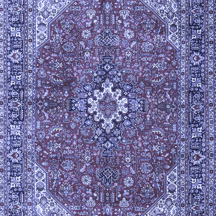 Medallion Blue Traditional Rug, tr4064blu