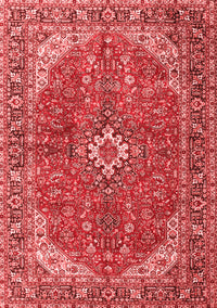 Medallion Red Traditional Rug, tr4064red