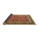 Sideview of Persian Brown Traditional Rug, tr4065brn