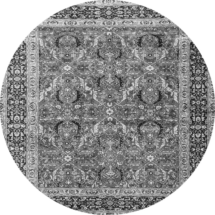 Square Persian Gray Traditional Rug, tr4065gry