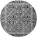 Square Persian Gray Traditional Rug, tr4065gry