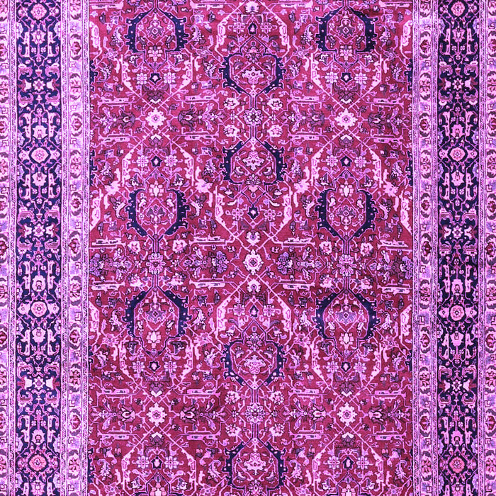 Machine Washable Persian Purple Traditional Area Rugs, wshtr4065pur