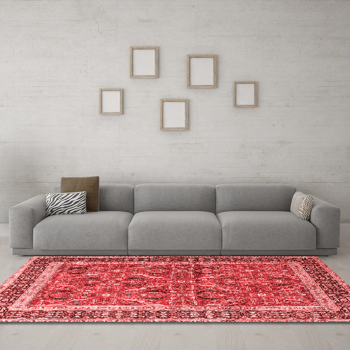 Traditional Red Washable Rugs