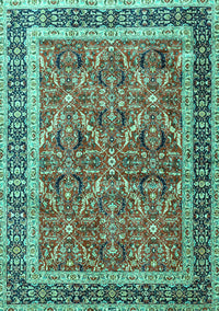 Persian Turquoise Traditional Rug, tr4065turq