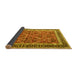 Sideview of Persian Yellow Traditional Rug, tr4065yw