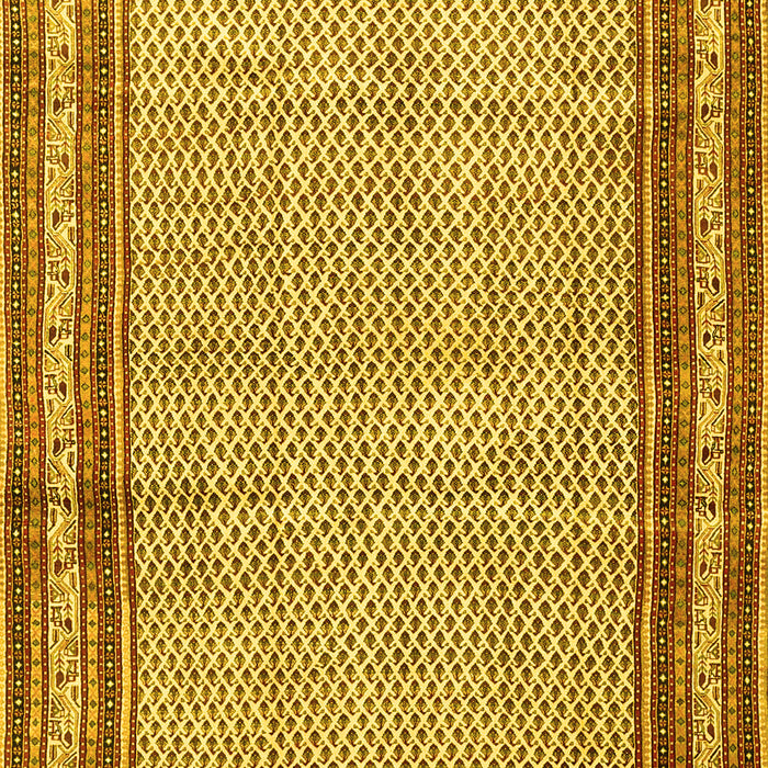 Machine Washable Persian Yellow Traditional Rug, wshtr4066yw