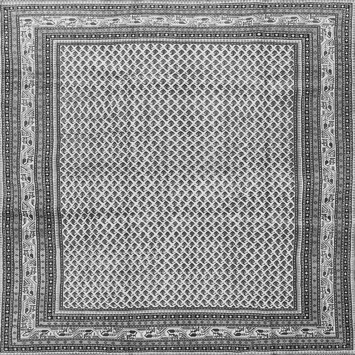Serging Thickness of Persian Gray Traditional Rug, tr4066gry