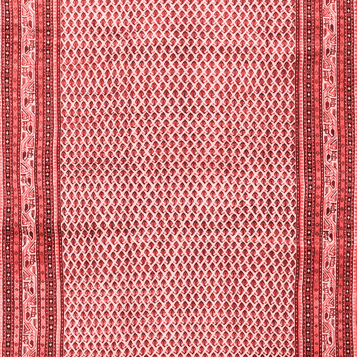 Machine Washable Persian Red Traditional Rug, wshtr4066red