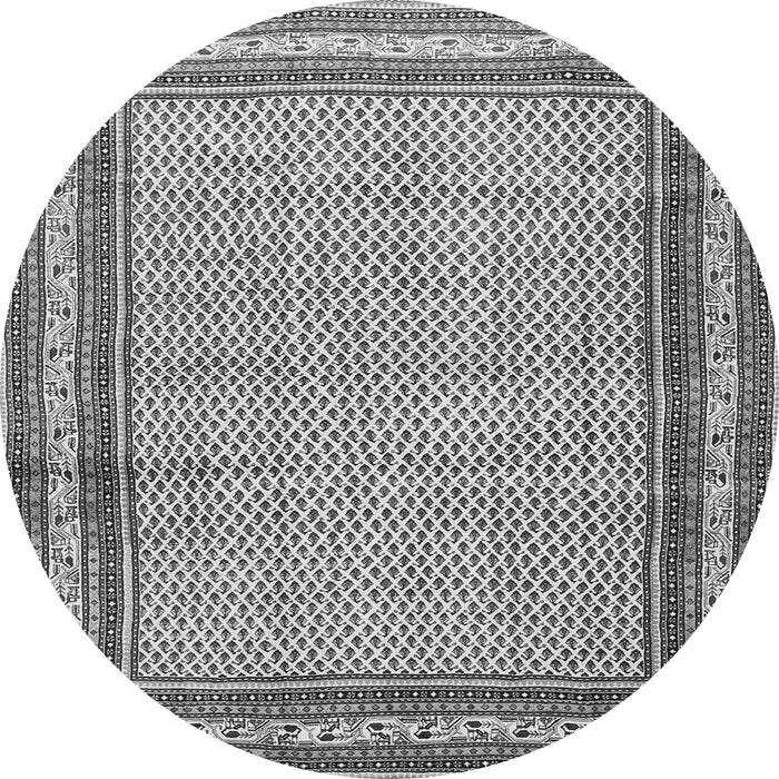 Square Persian Gray Traditional Rug, tr4066gry