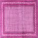 Square Persian Pink Traditional Rug, tr4066pnk