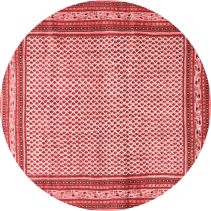 Machine Washable Persian Red Traditional Rug, wshtr4066red