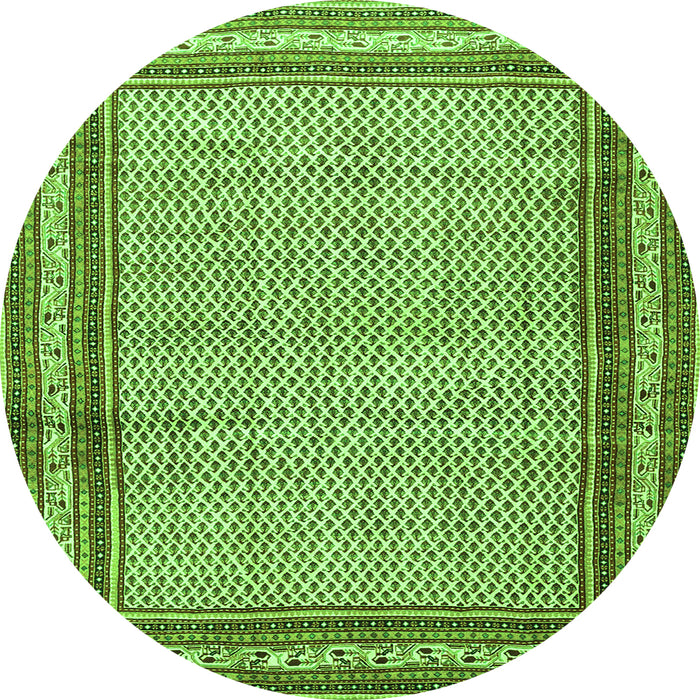 Machine Washable Persian Green Traditional Area Rugs, wshtr4066grn