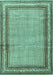 Persian Turquoise Traditional Rug, tr4066turq