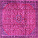 Square Persian Pink Traditional Rug, tr4067pnk