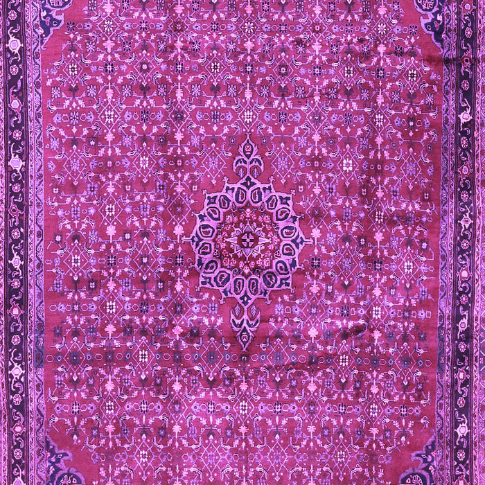 Machine Washable Persian Purple Traditional Area Rugs, wshtr4067pur