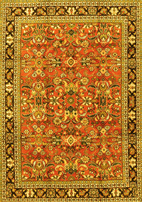 Persian Yellow Traditional Rug, tr4068yw