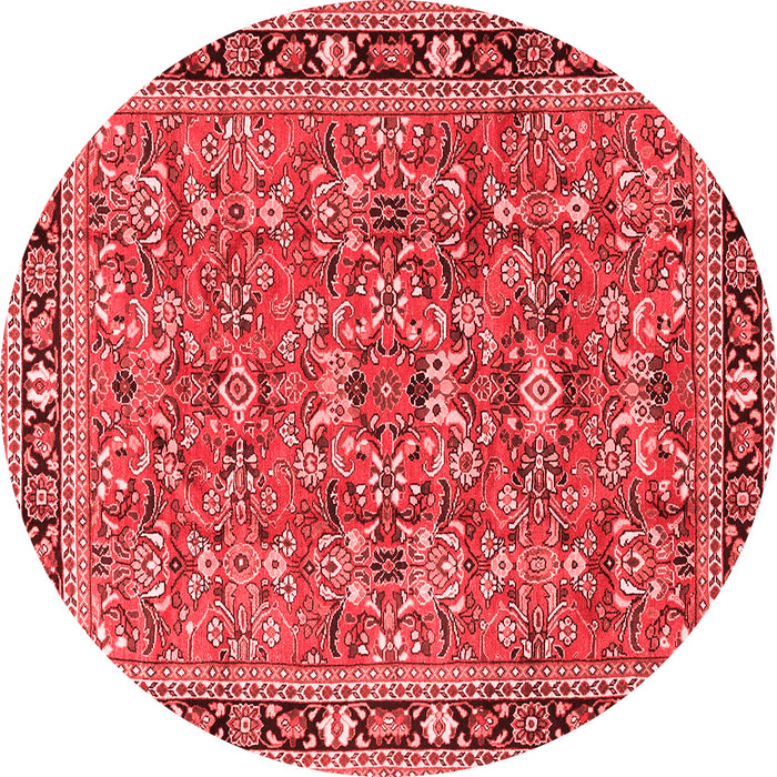 Machine Washable Persian Red Traditional Rug, wshtr4068red