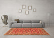 Machine Washable Persian Orange Traditional Area Rugs in a Living Room, wshtr4068org