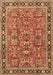 Machine Washable Persian Brown Traditional Rug, wshtr4068brn