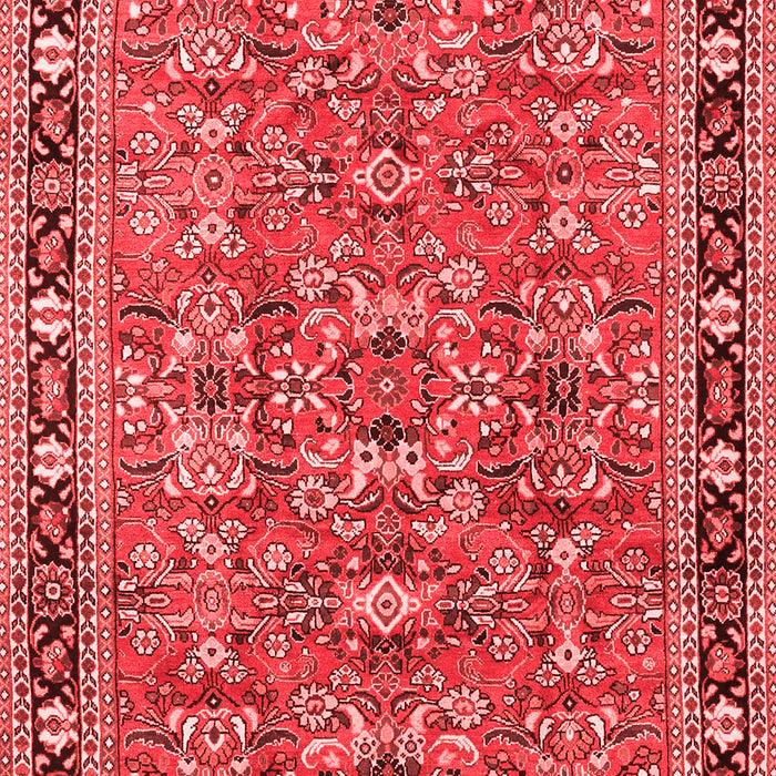 Machine Washable Persian Red Traditional Rug, wshtr4068red