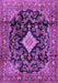 Machine Washable Persian Purple Traditional Area Rugs, wshtr4069pur