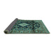 Sideview of Persian Turquoise Traditional Rug, tr4069turq