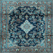 Square Persian Light Blue Traditional Rug, tr4069lblu