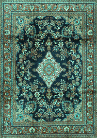 Persian Turquoise Traditional Rug, tr4069turq