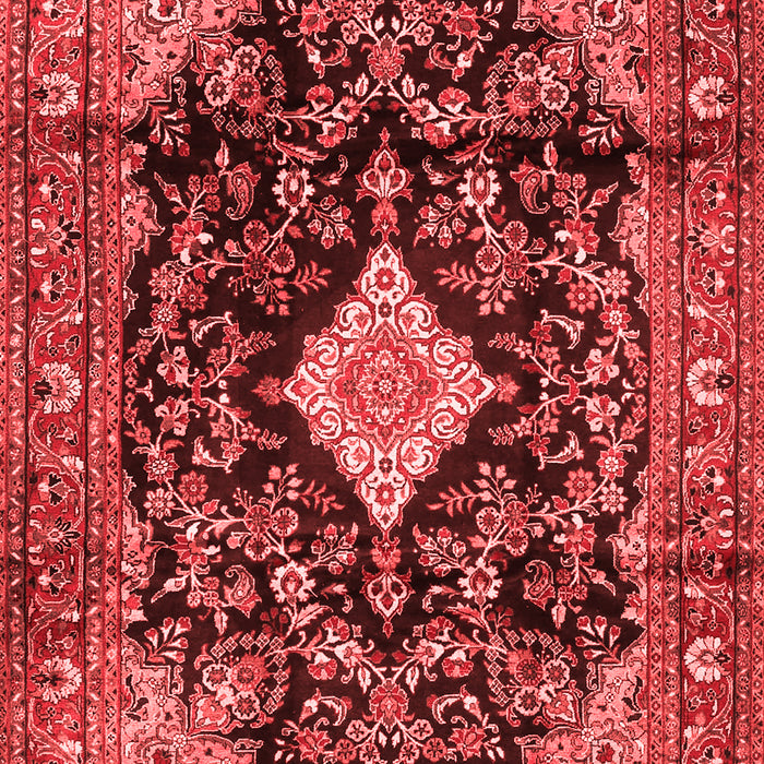 Machine Washable Persian Red Traditional Rug, wshtr4069red