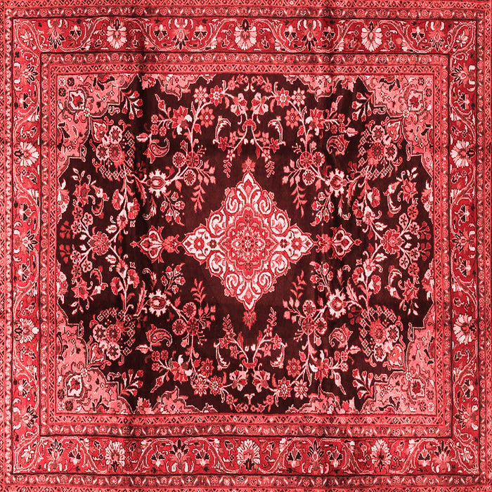 Machine Washable Persian Red Traditional Rug, wshtr4069red