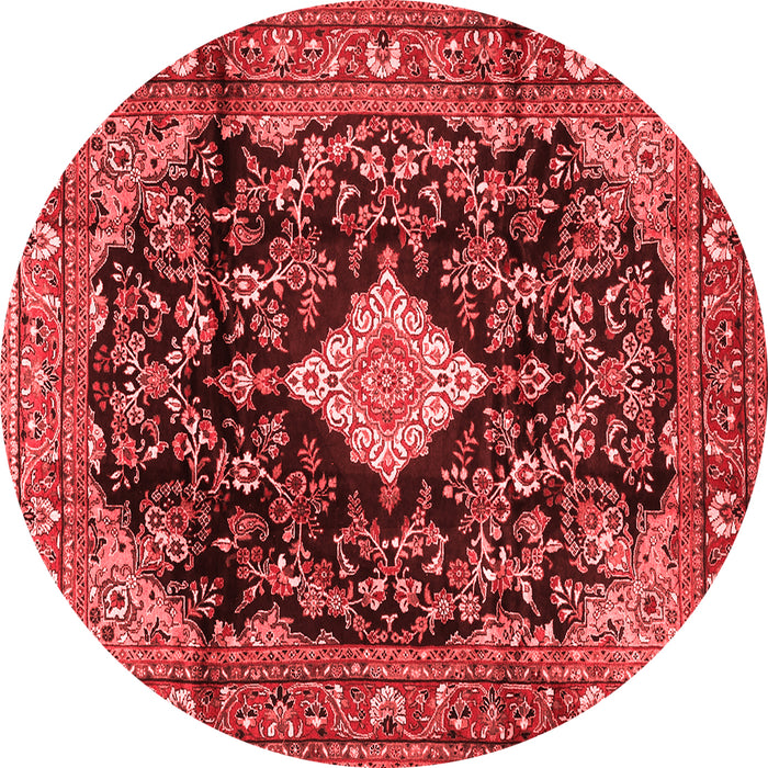 Machine Washable Persian Red Traditional Rug, wshtr4069red