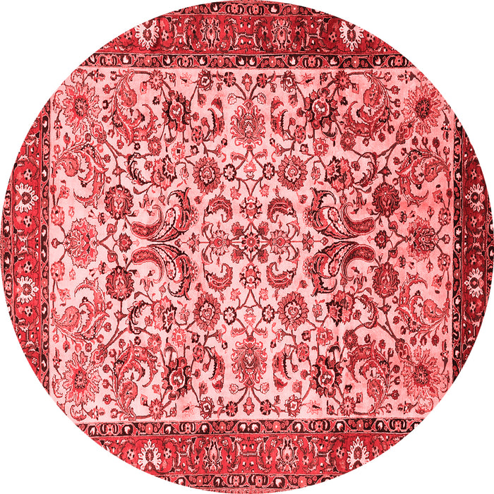 Machine Washable Persian Red Traditional Rug, wshtr406red
