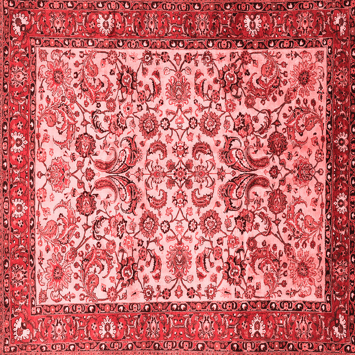 Machine Washable Persian Red Traditional Rug, wshtr406red