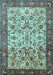 Persian Light Blue Traditional Rug, tr406lblu