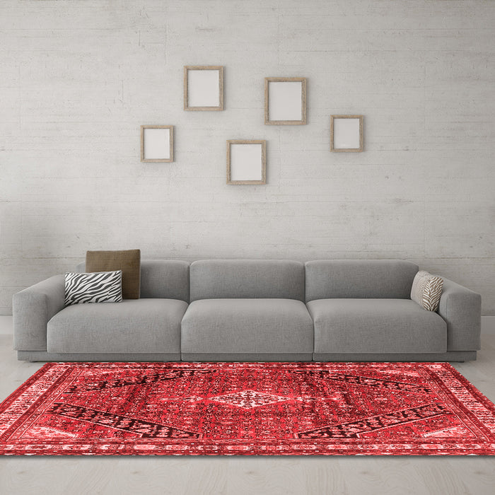 Traditional Red Washable Rugs