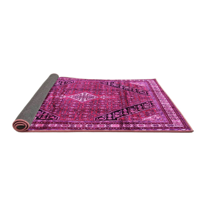 Sideview of Persian Pink Traditional Rug, tr4070pnk