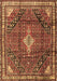 Machine Washable Persian Brown Traditional Rug, wshtr4070brn