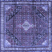 Square Persian Blue Traditional Rug, tr4070blu