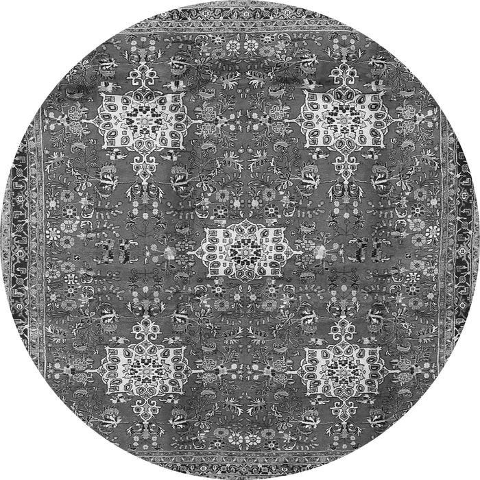 Square Persian Gray Traditional Rug, tr4071gry