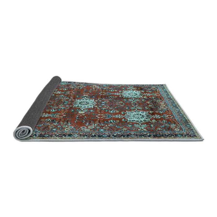 Sideview of Persian Light Blue Traditional Rug, tr4071lblu