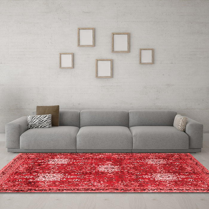 Traditional Red Washable Rugs