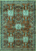 Persian Turquoise Traditional Rug, tr4071turq